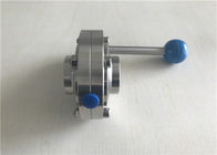 Тип ручной стандарт заварки клапан-бабочки СС 304 санитарный ИДФ клапан-бабочки 3А